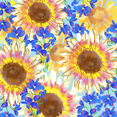 Peaceful sunflower-01